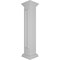 Ekena Millwork 8"W x 48"H End Newel Post with Panel, Flat Capital & Base Trim (Installation kit included) NWL08X48EPF0B0 - alternate 8